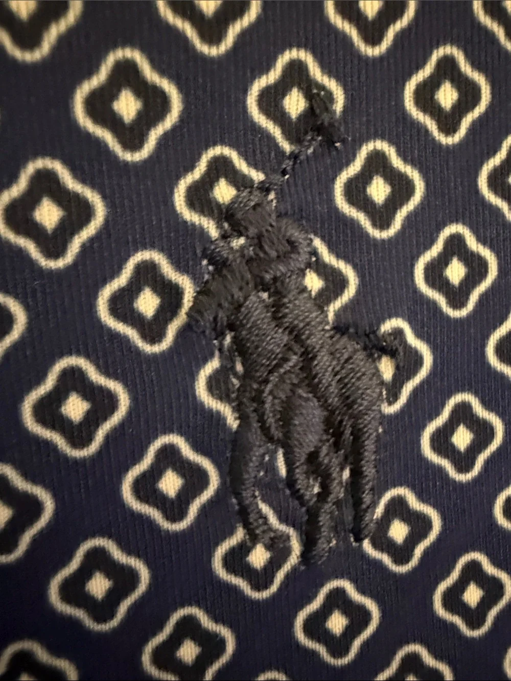 Polo by Ralph Lauren Navy Geometric Short-Sleeve Polo